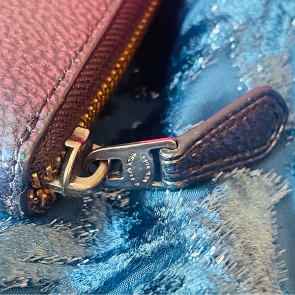 UNICORN COACH HOLOGRAM Accordion Zip Around Long Wallet Pocket Purple Green Teal - Picture 7 of 16